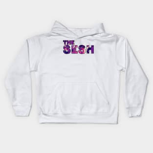 The sesh purple design Kids Hoodie